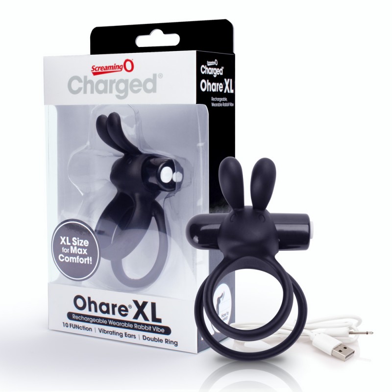 Charged Ohare XL USB  Cock Ring - Black